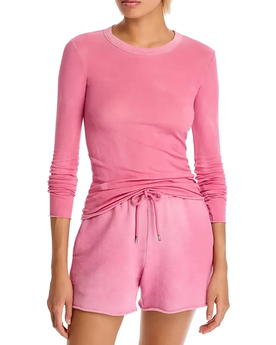 Long Sleeve Crew Neck Cotton Tee