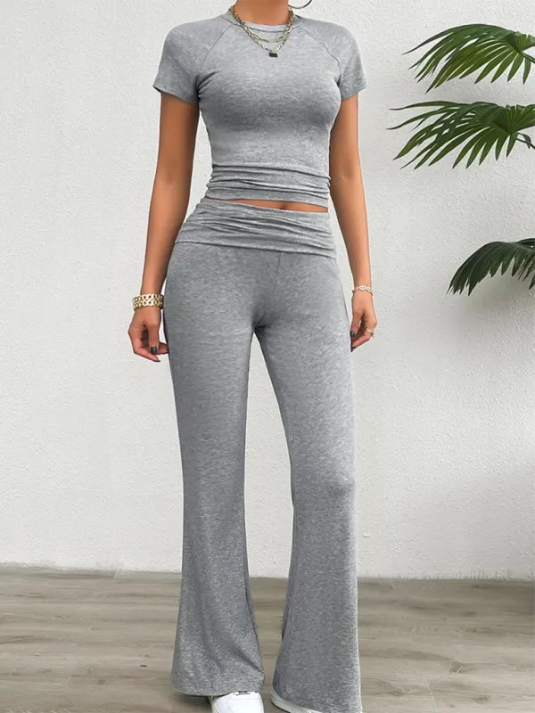 Clean Slim Fit Short Sleeve Long Shorts
