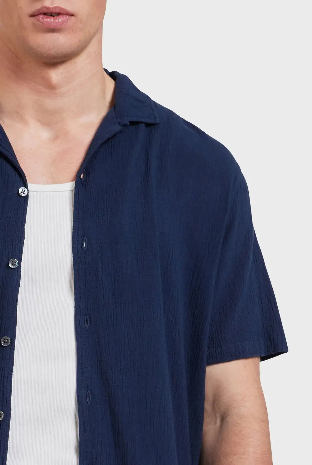 Bedford Short Sleeve Shirt- Peach