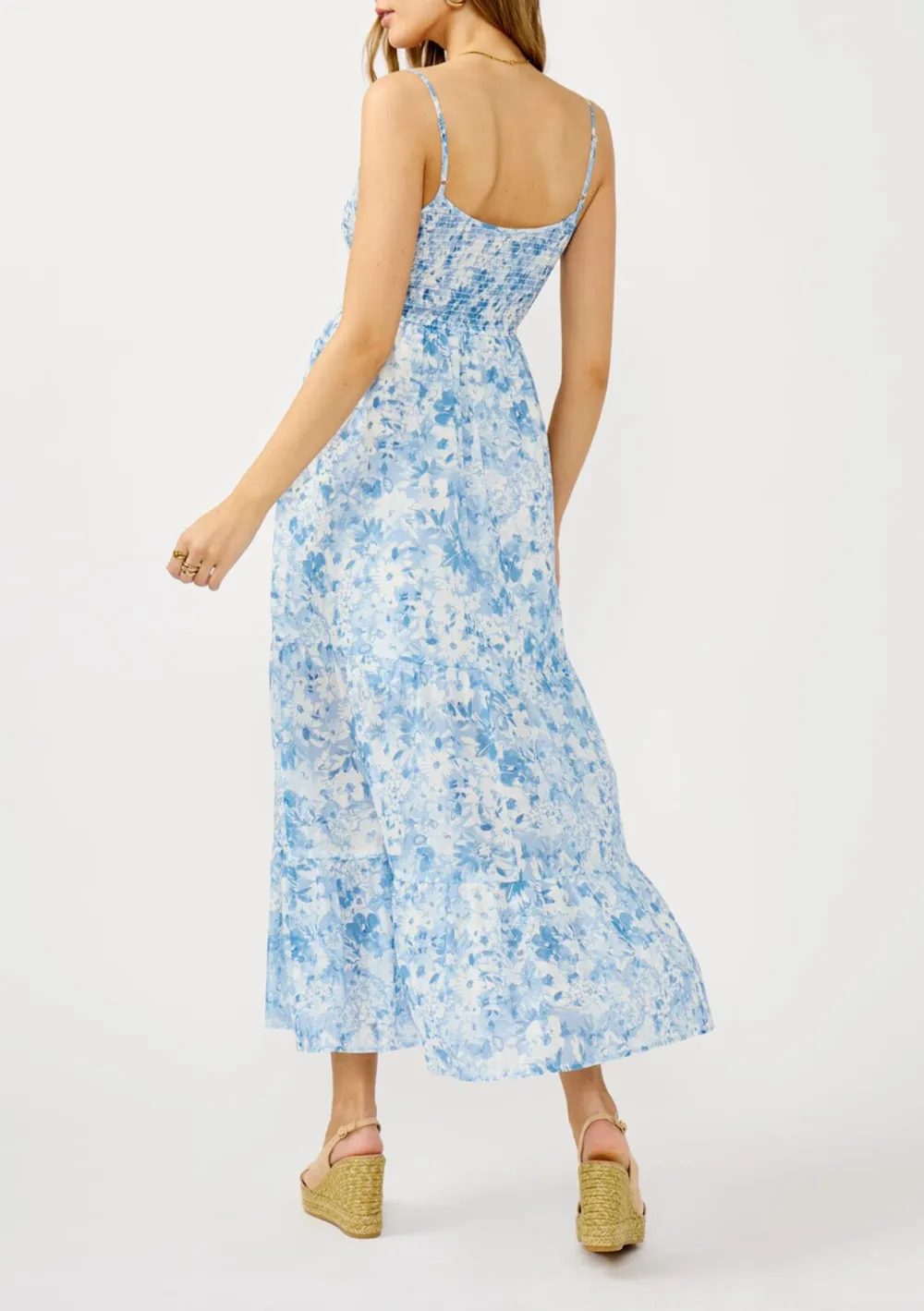 Floral Print Maxi Cami Dress