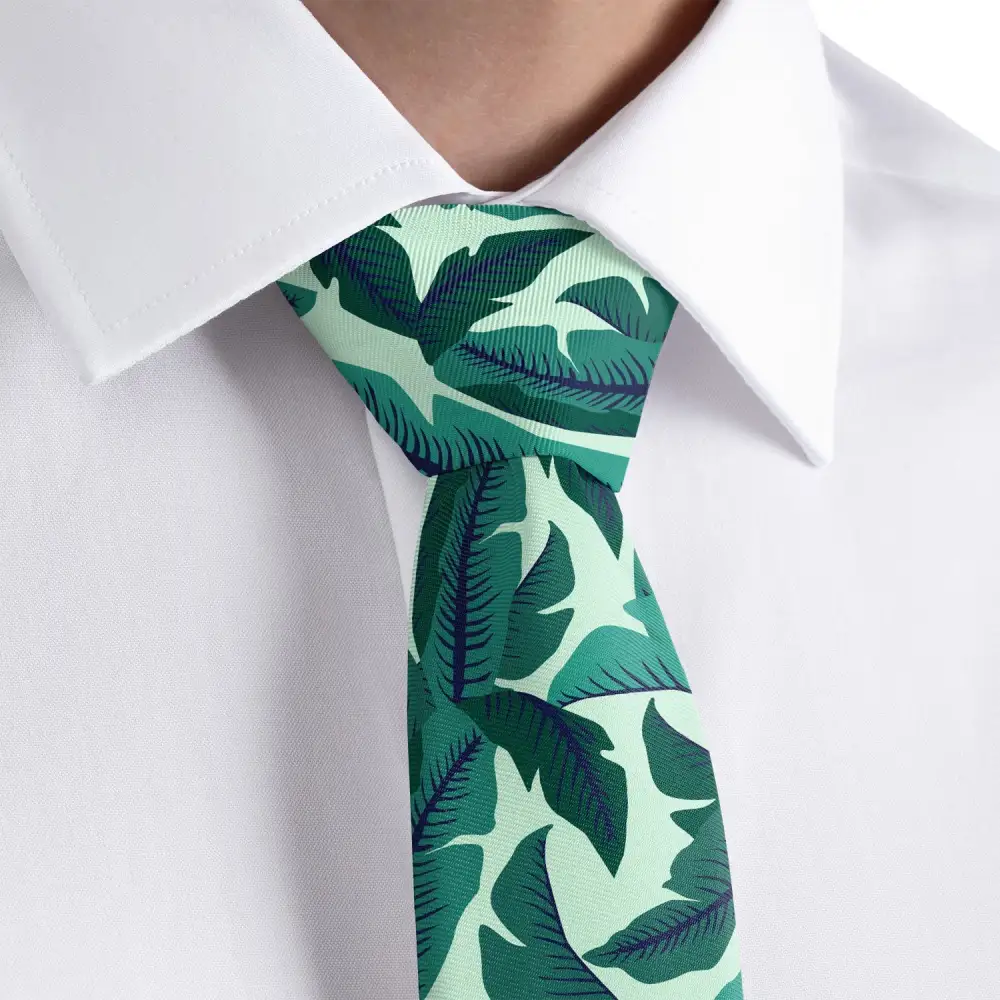 Banana Leaf Pattern Necktie
