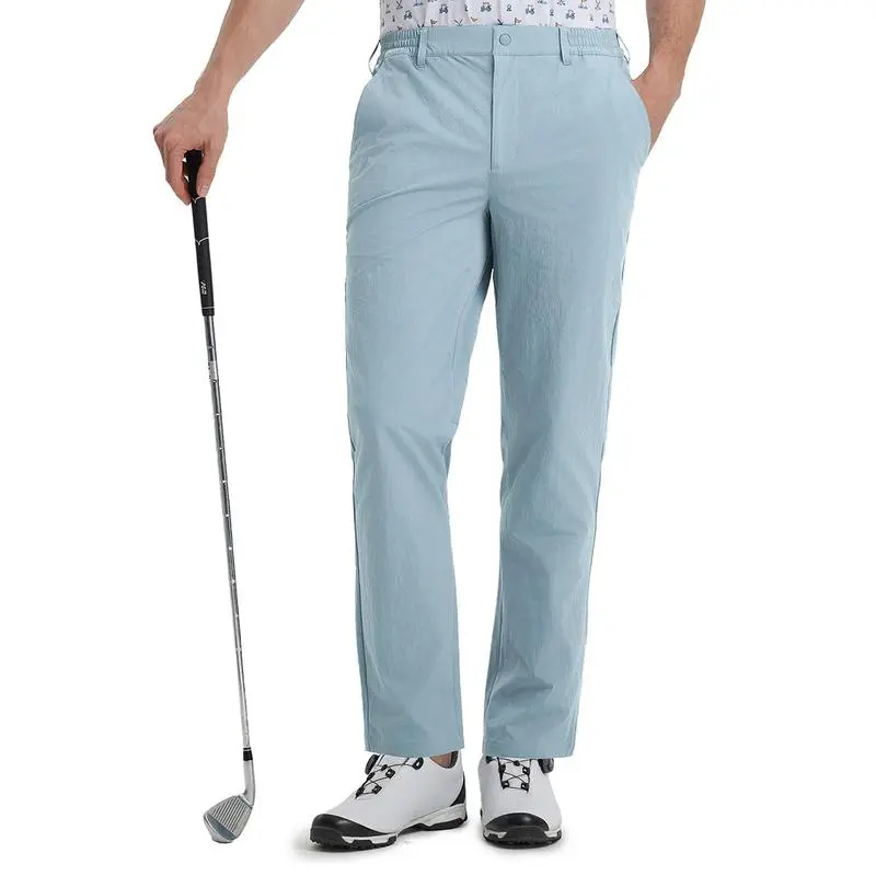 Mens Golf Pants 5 Pockets Lightweight - Dry Fit Water-Resistant Stretch Dress Work