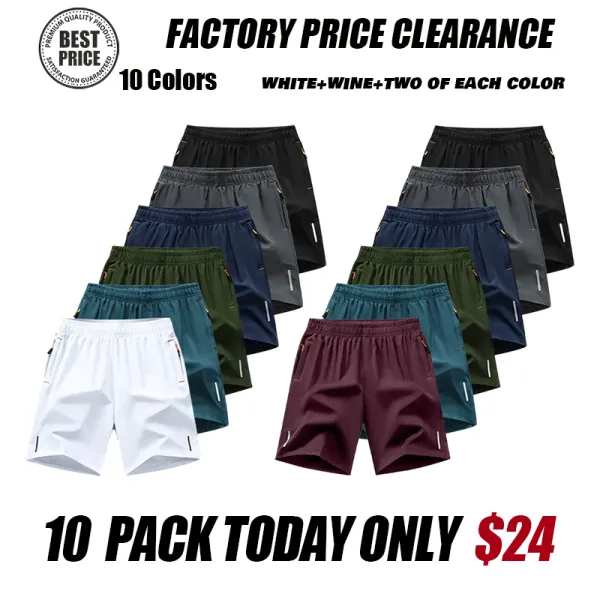 🔥 Men's Solid Color Drawstring Shorts | Factory Clearance Sale! Get $3 Off Coupon + Free Shipping