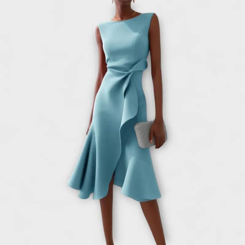 Pleated Midi Dress