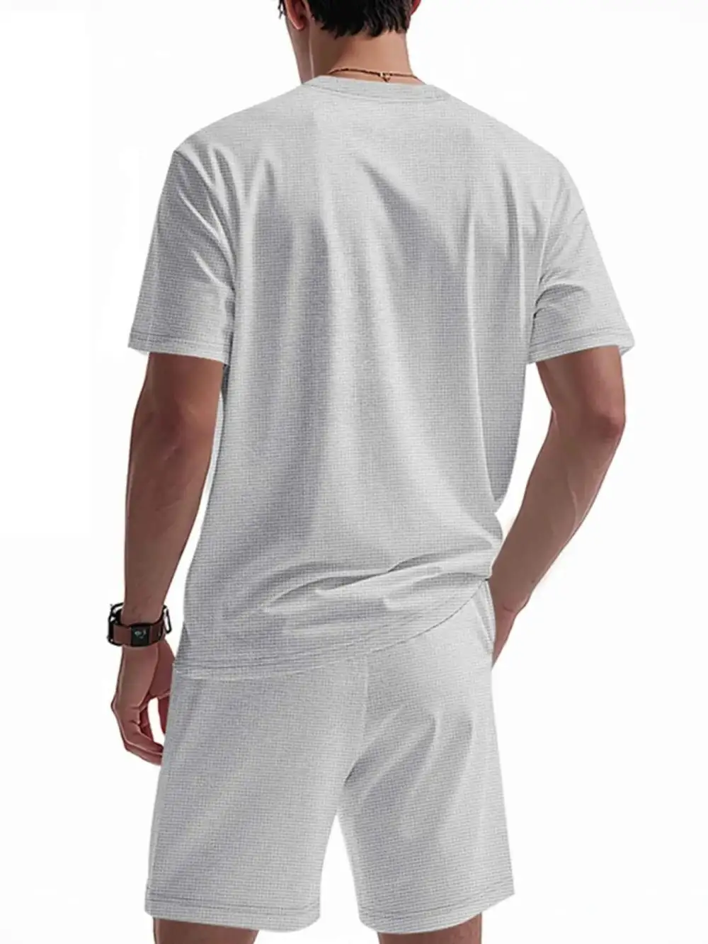 Relaxed Round Neck Short Sleeve Top and Shorts Set