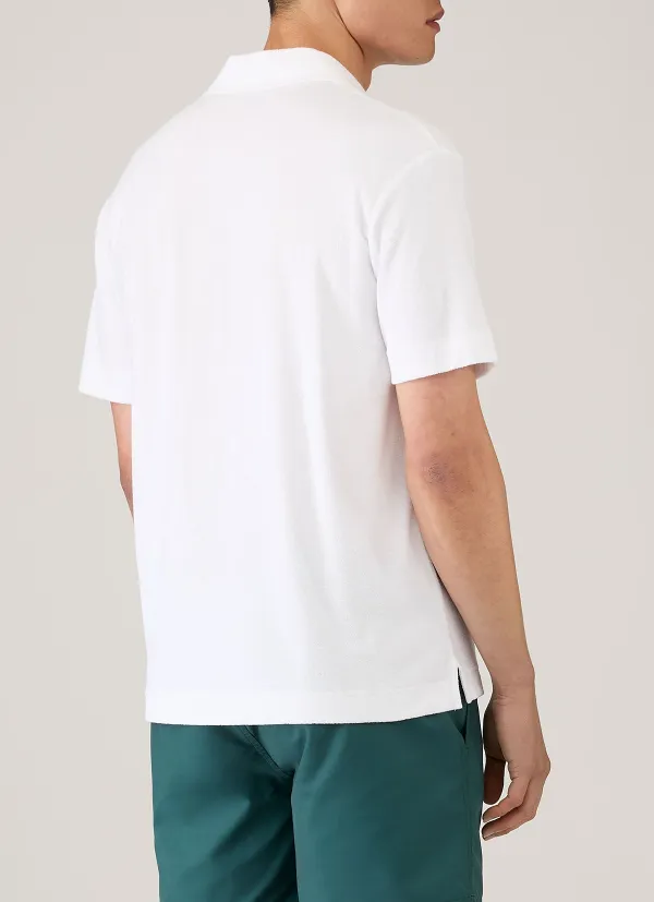 Cotton Towelling Short Sleeve Polo Shirt