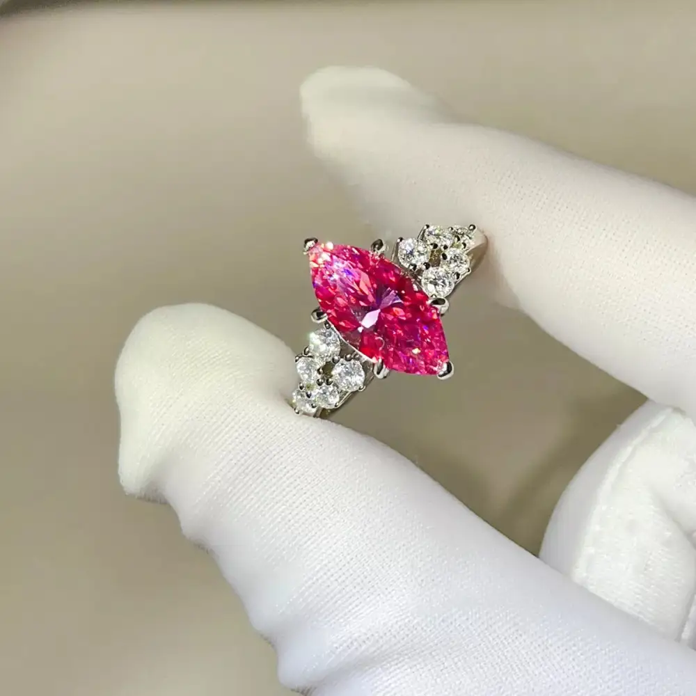 Serene Sterling Silver Moissanite Ring