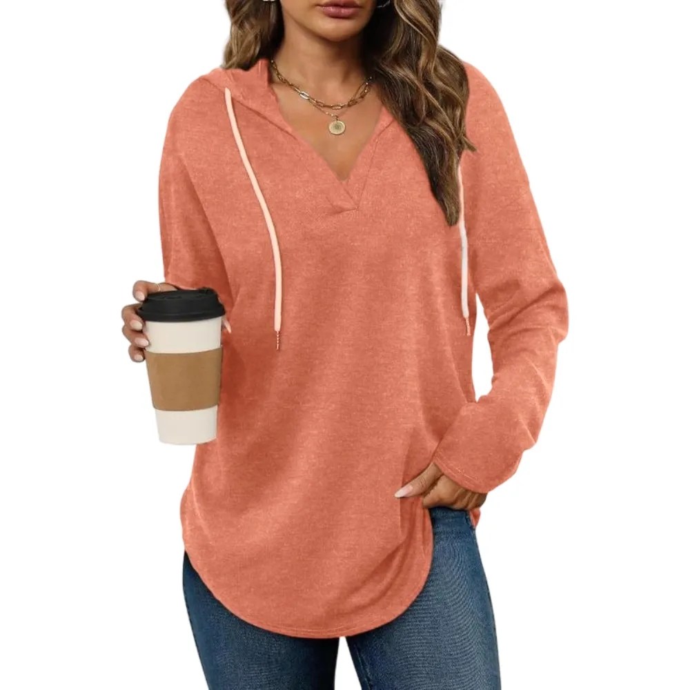 Women’s Oversized Long-Sleeve Pullover！