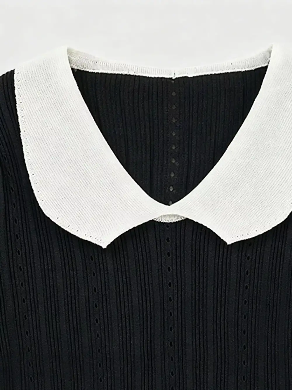 Peter Pan Collar Short Sleeve T Shirt