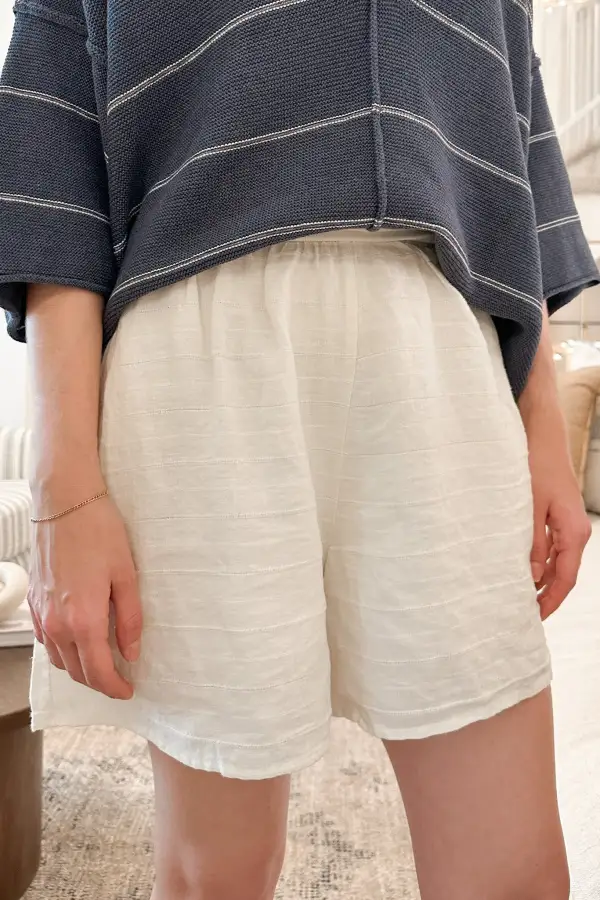 Casual Soft Linen Blend Shorts