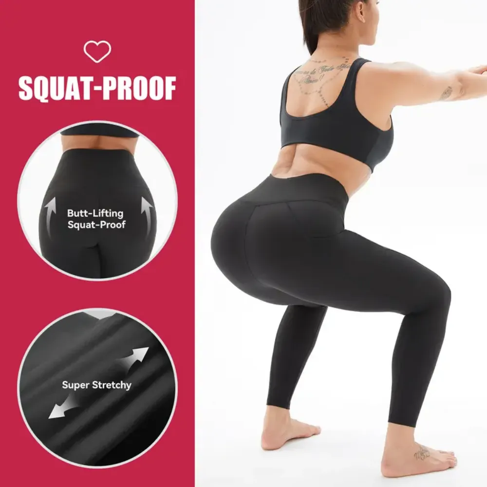 Women's High Waisted Fleece Yoga Pants