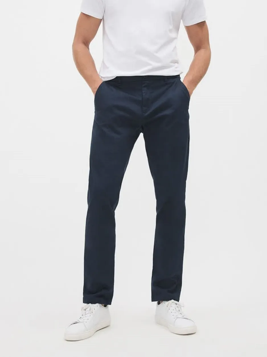 Navy Commuting Style Mid-Wais Pant