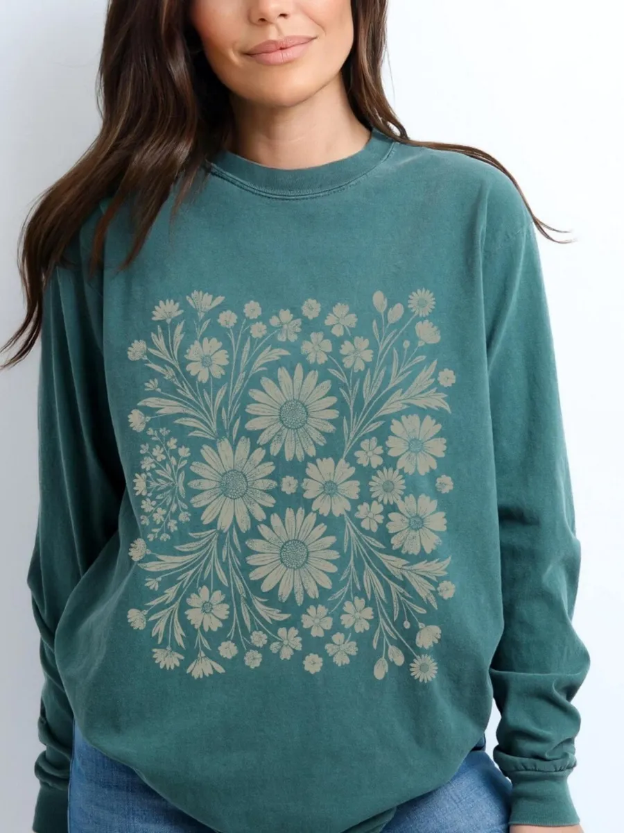 Vintage Daisy Floral T-Shirt