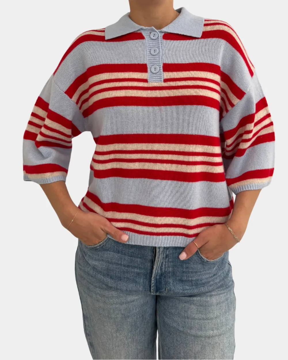 Cashmere Stripe Sweater