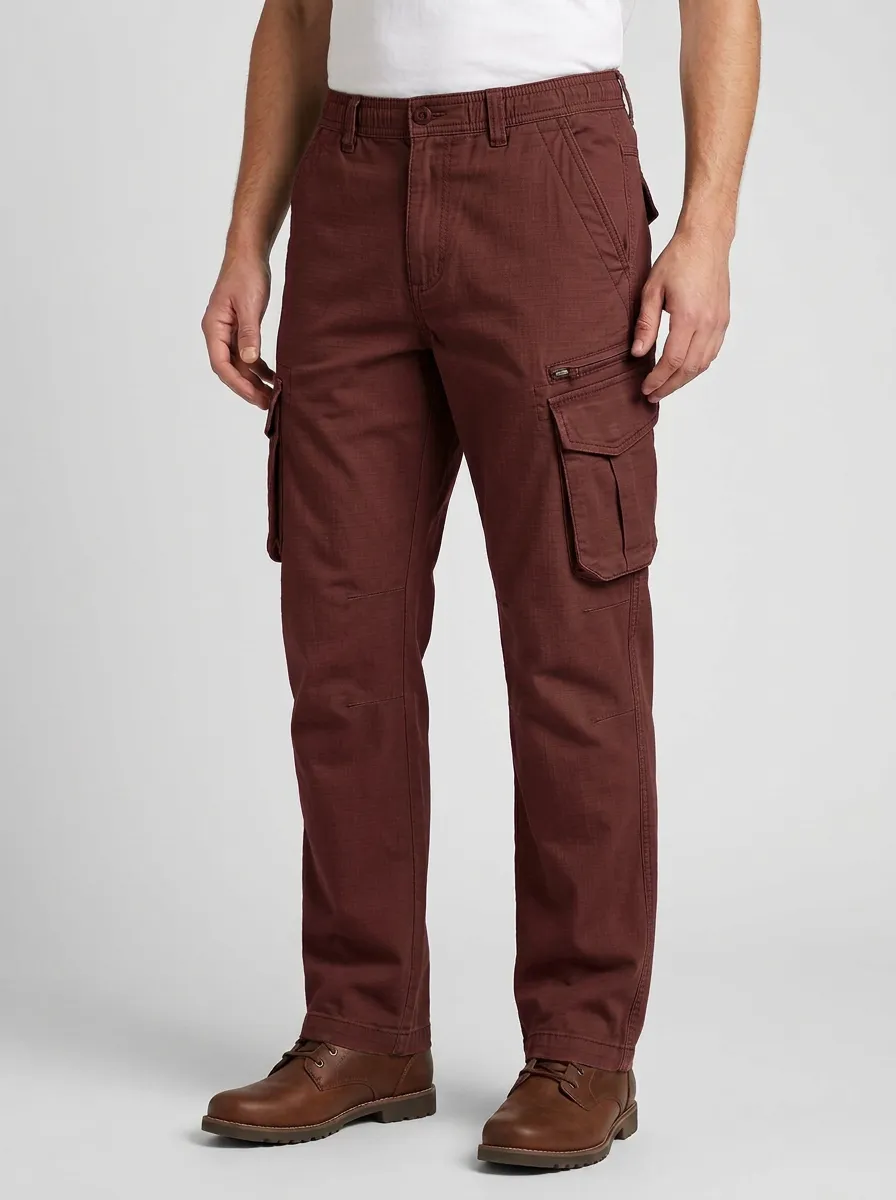 Men's Olive Green Multi-Pocket Tactical Cargo Pants