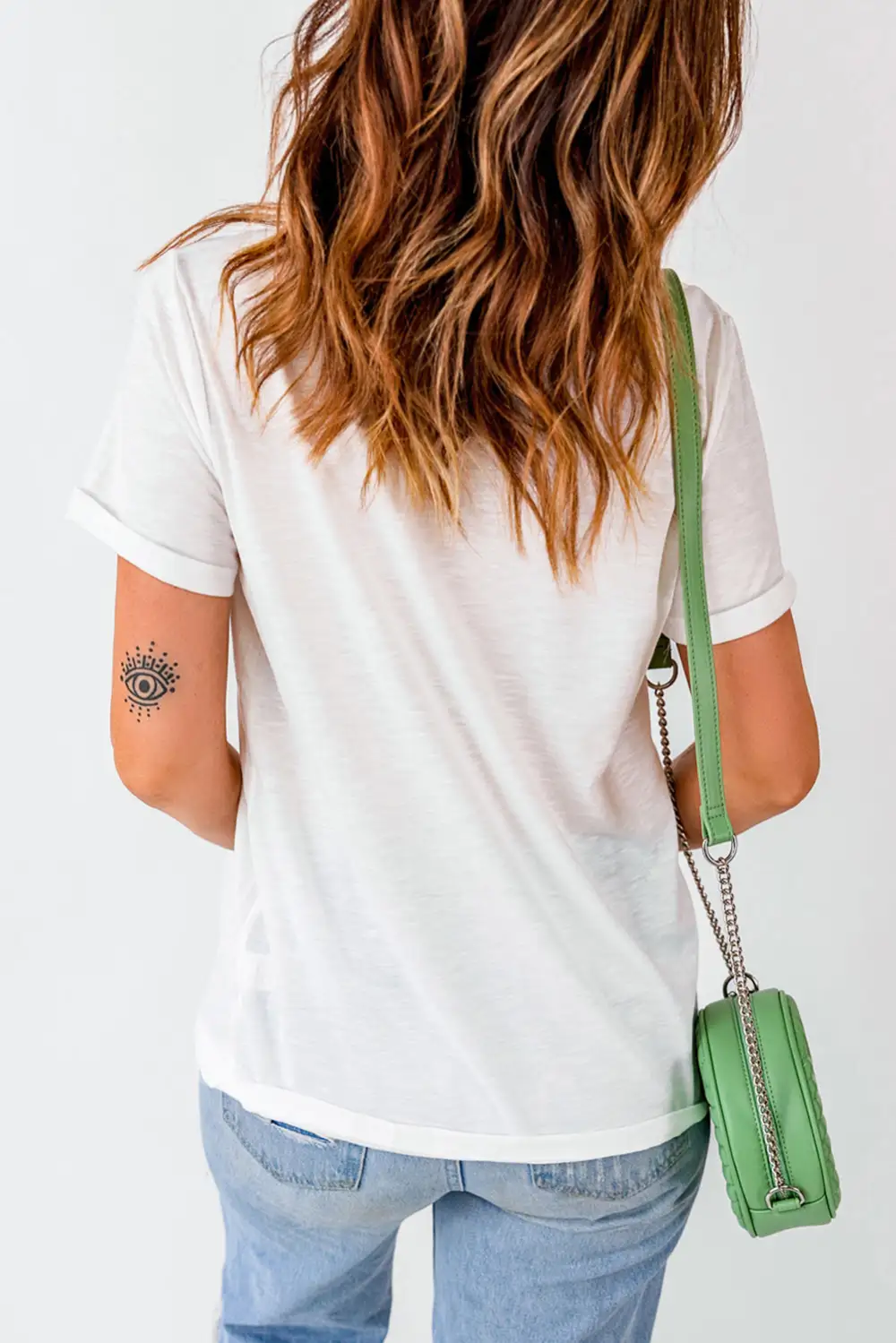 White Colorful Heart Shaped Print