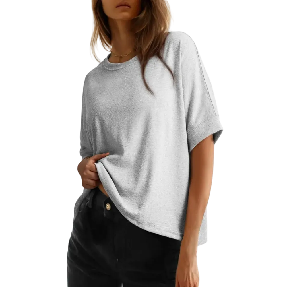 🔥Women's Tops For Women 2026 Loose Oversized Basic Tee Comfortable Soft Fabric Flattering Fit