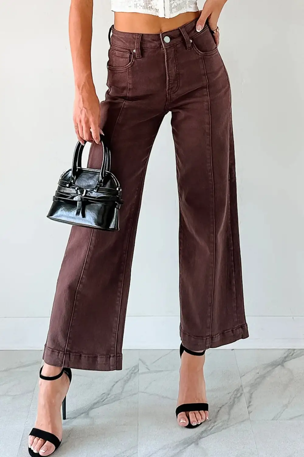 Soft Touch Pleated Denim Jeans