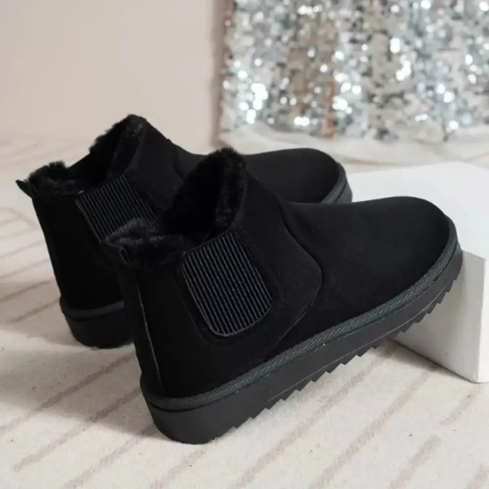 Soft Round Toe Platform Boots