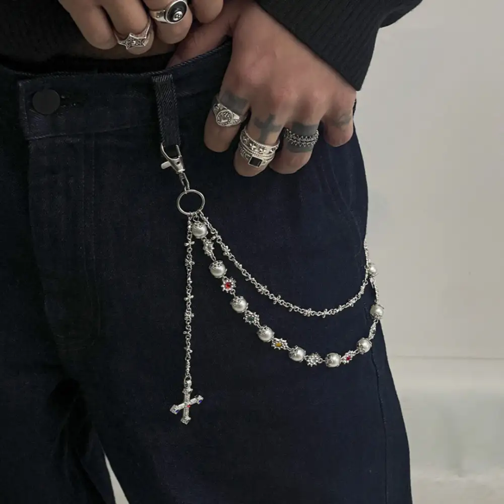 Pearl Detail Waist Chain