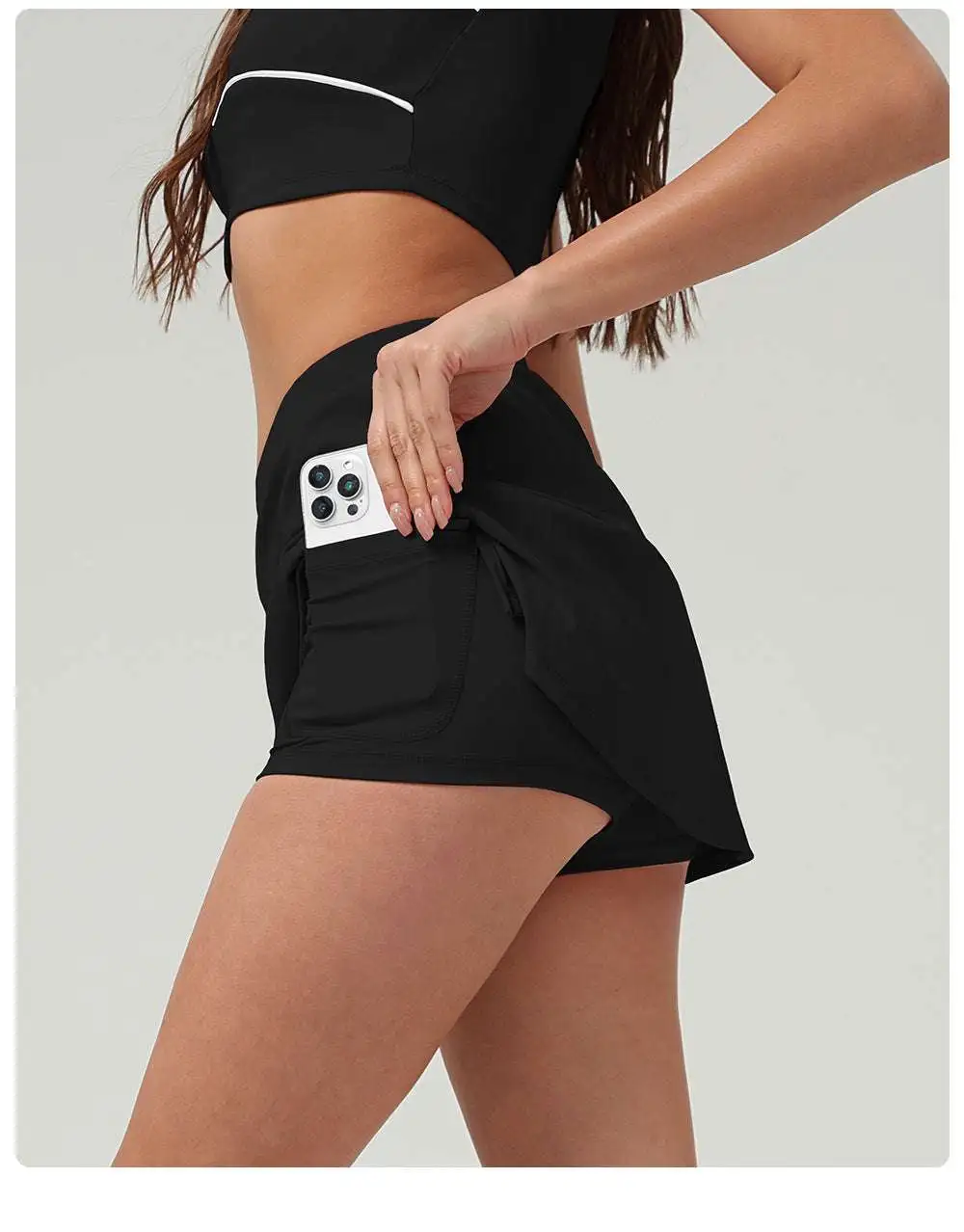 Quick-Dry Tennis Top, Trousers and Skort Active Set