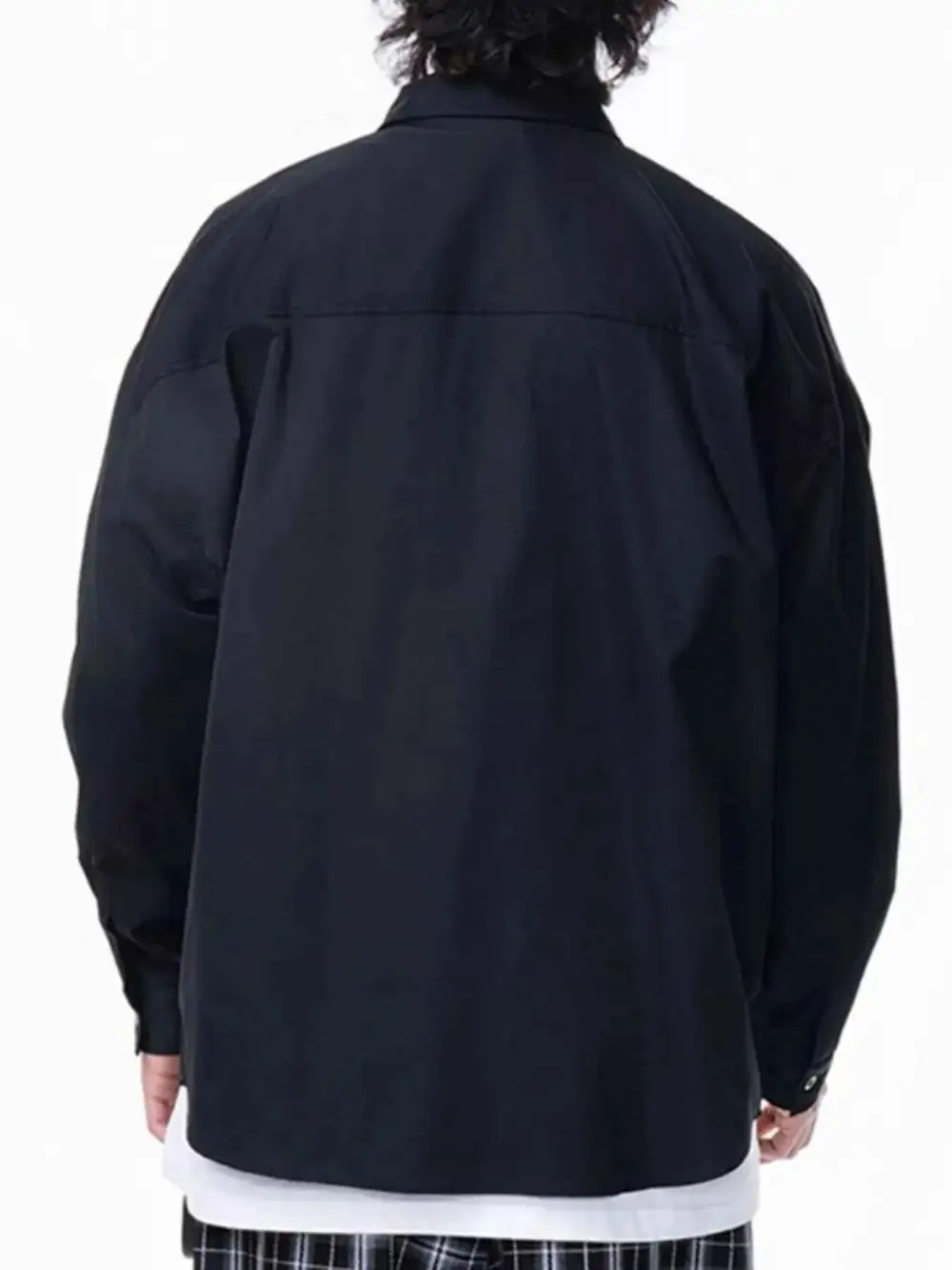 Relaxed Button Up Long Sleeve Shirt