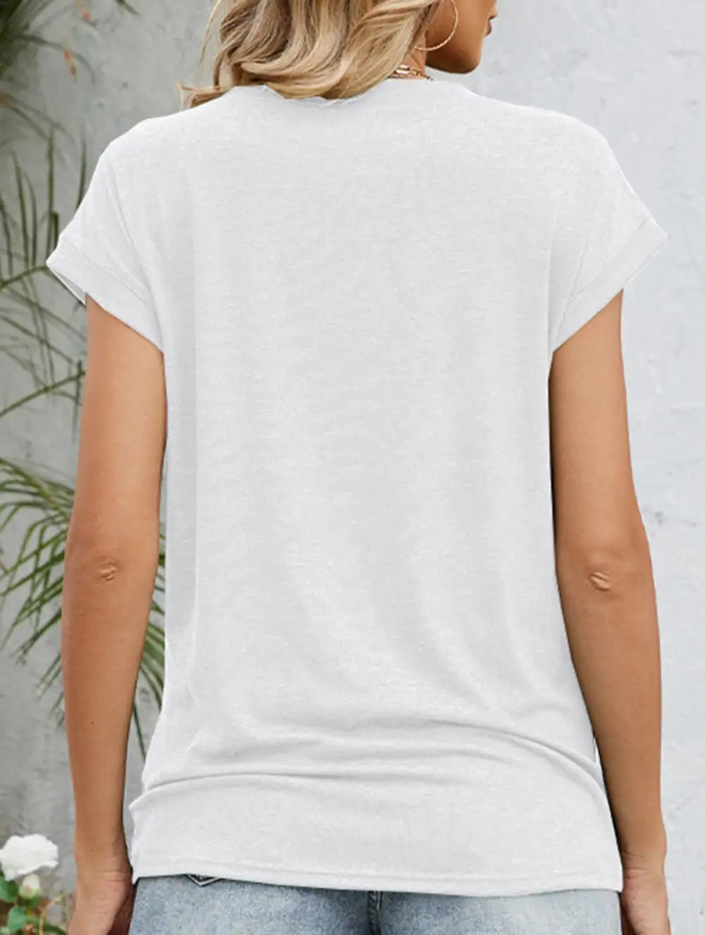 Easy Fit Loose Crew Neck Short Sleeve Tee