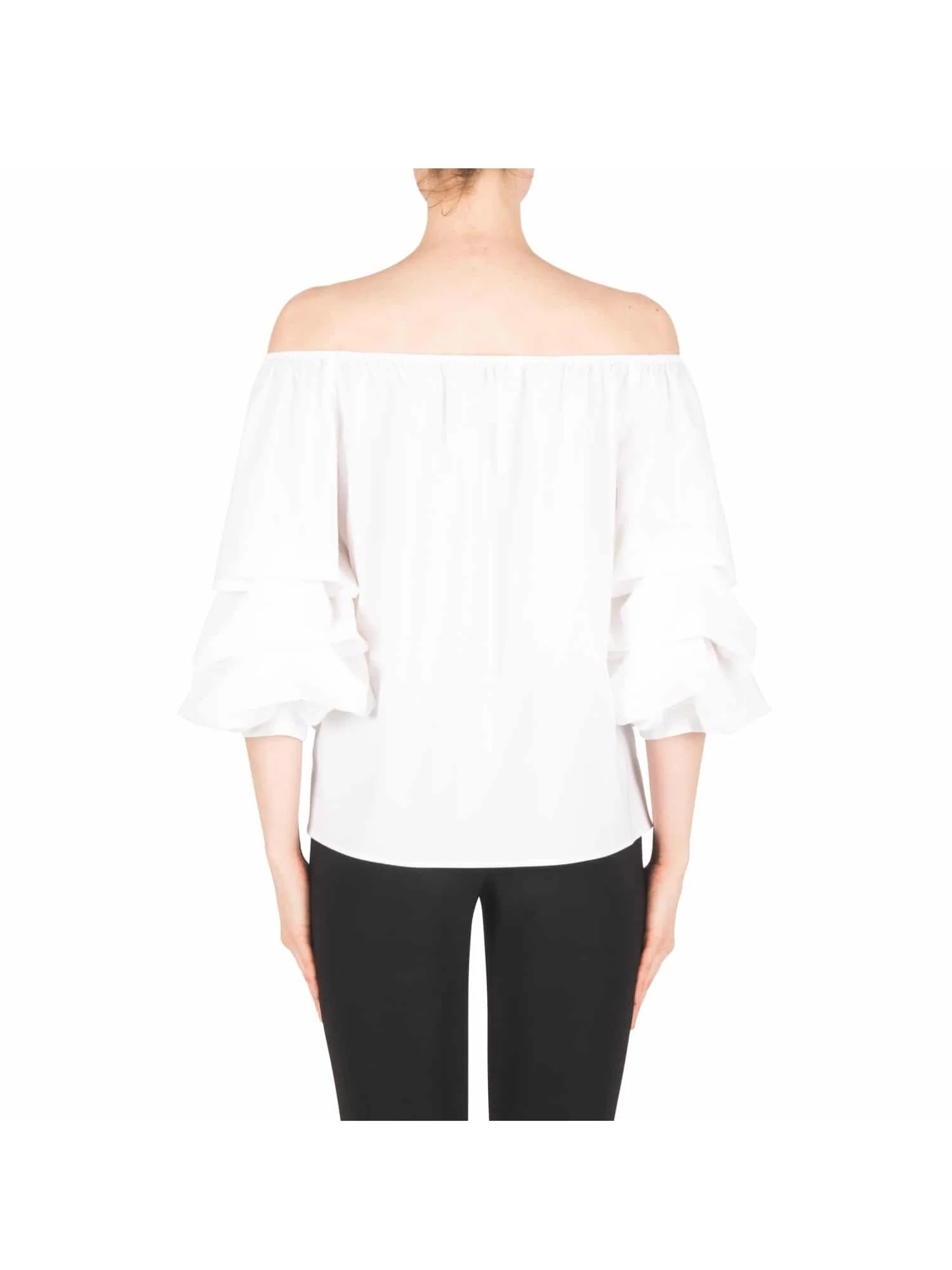 White Off - Shoulder Puff - Sleeve Top