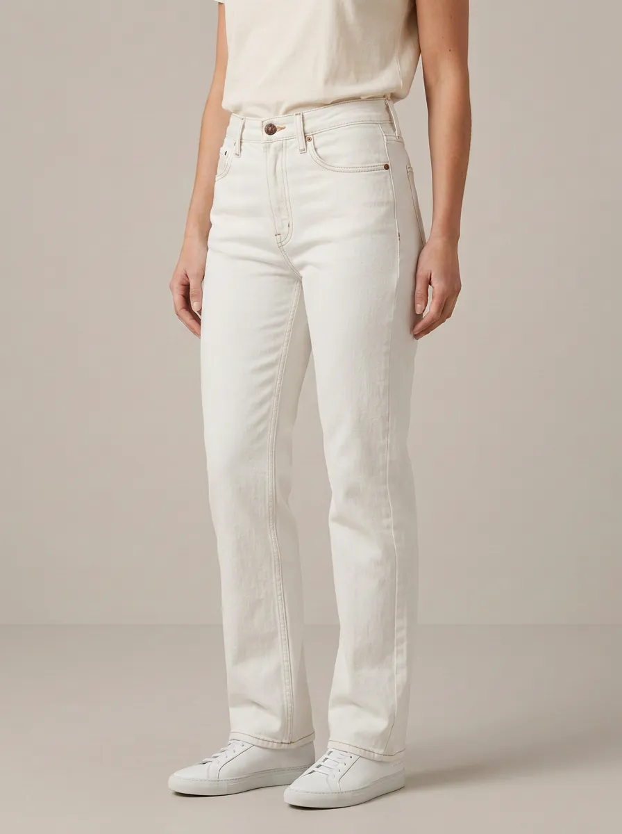 Core-Wardrobe Straight-Leg Denim Jeans