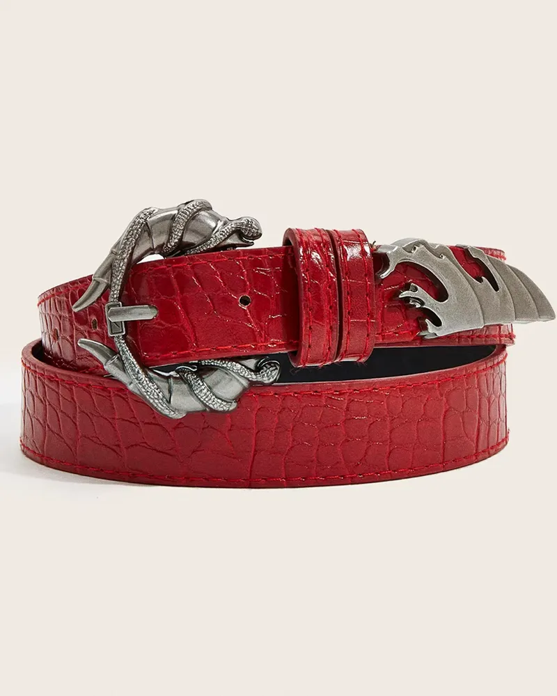Classic Snake Buckle Women's Belt