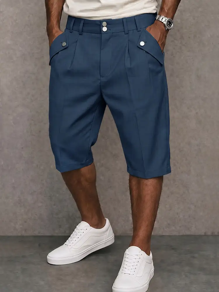 Men's Smart Casual Pinstripe Shorts
