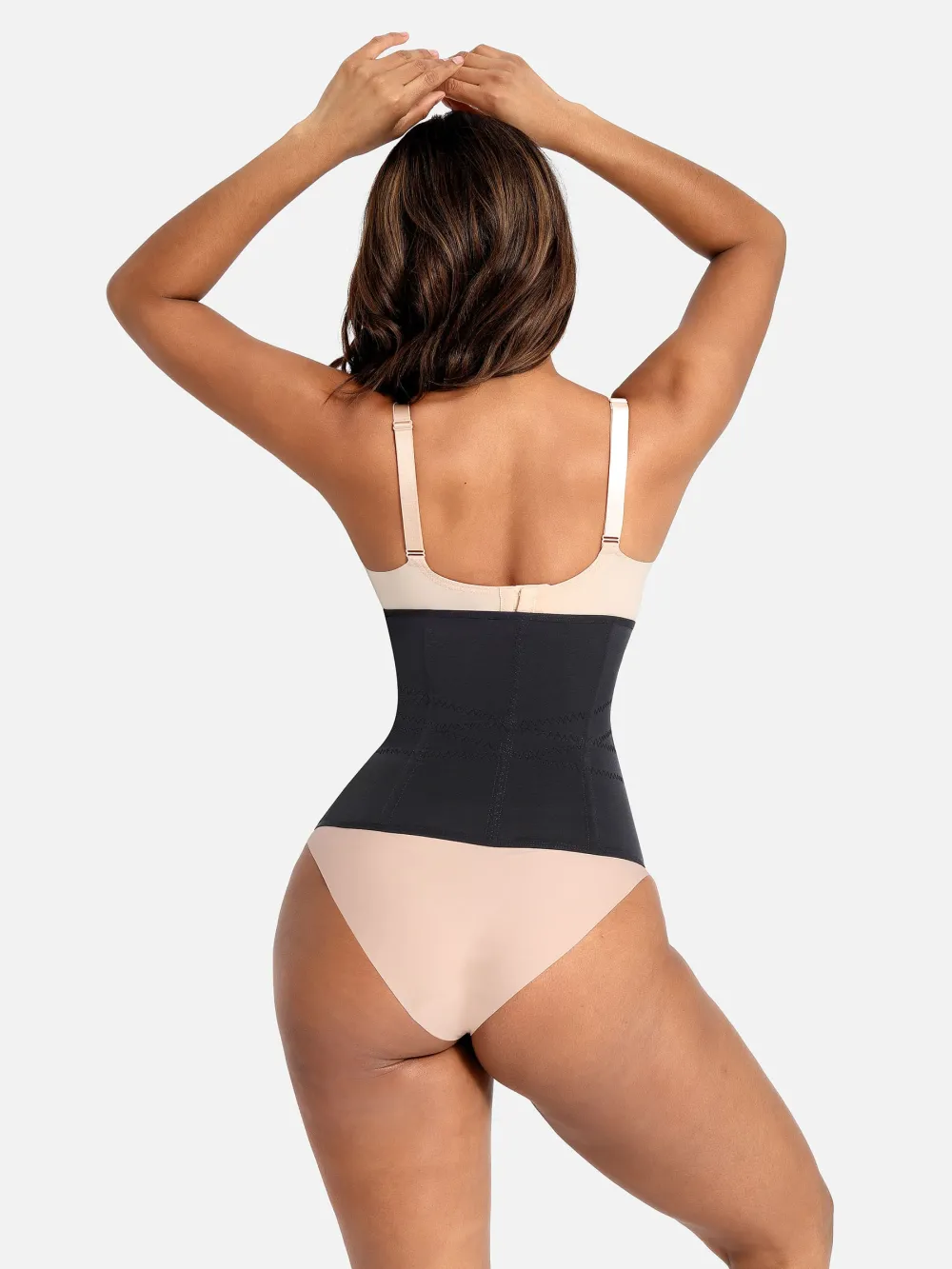 Mesh Panel Structured Waist Trainer