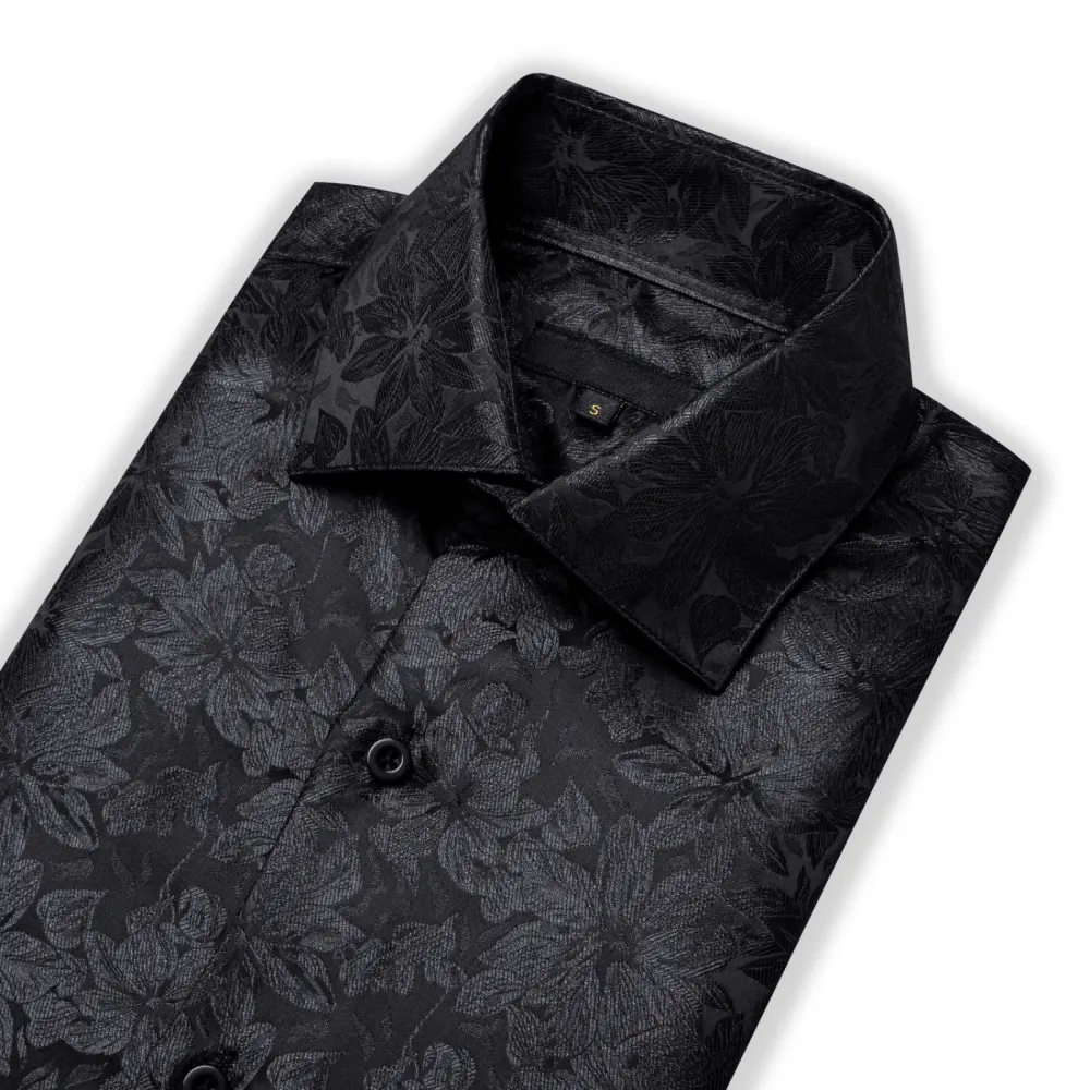 Floral Button Down Formal Dress Shirt