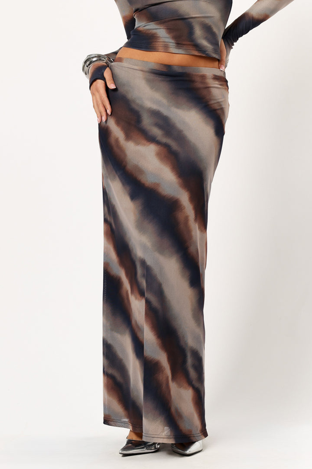 DUSK PRINT MAXI SKIRT