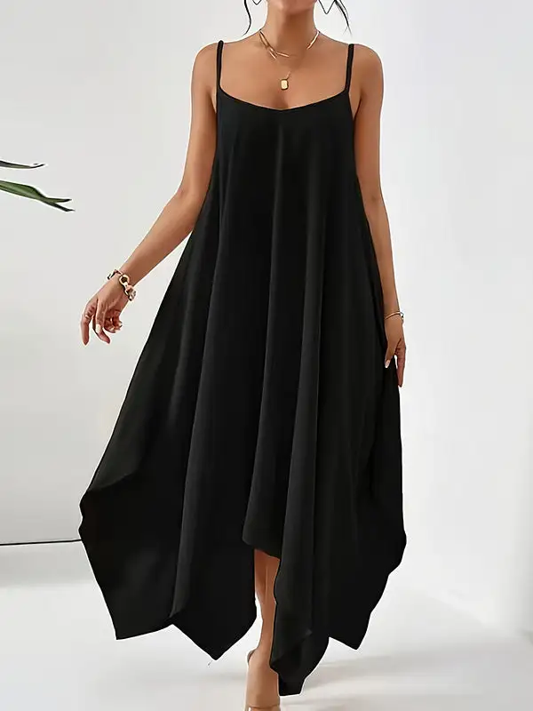 Spaghetti Sleeveless Neck Maxi Dress