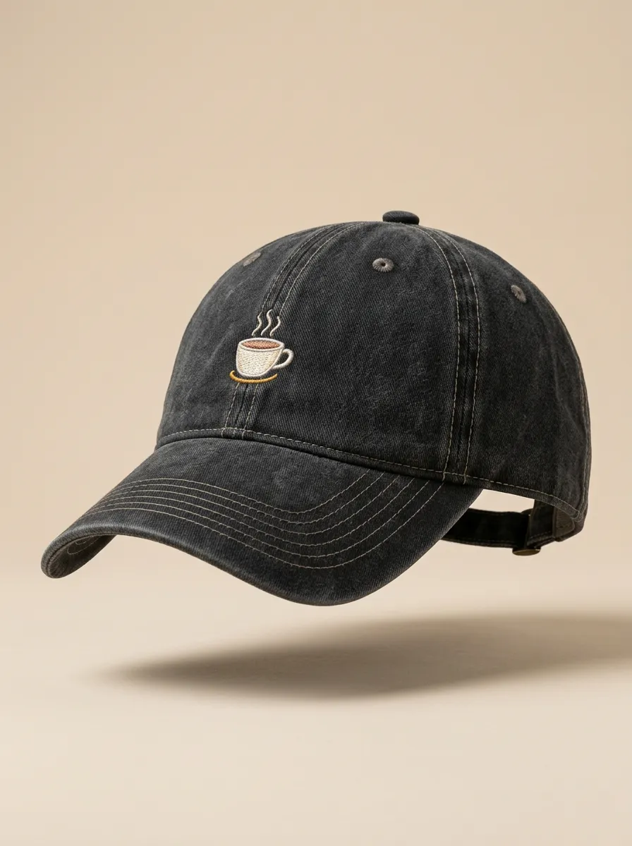 Modern Coffee-Lover Embroidered Unisex Baseball Cap