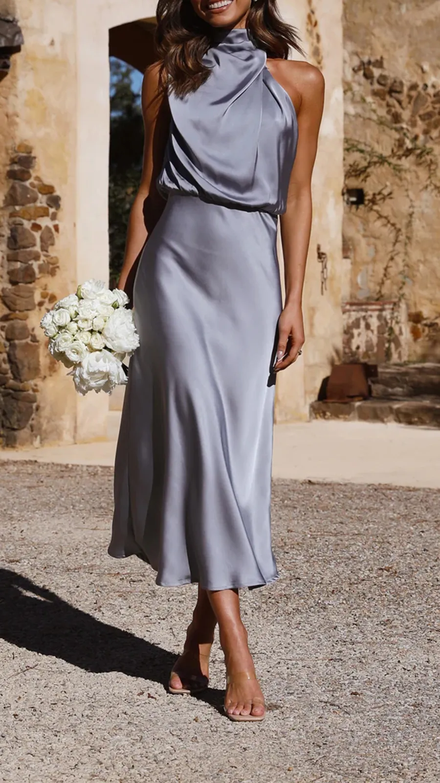 High Neckline Dress