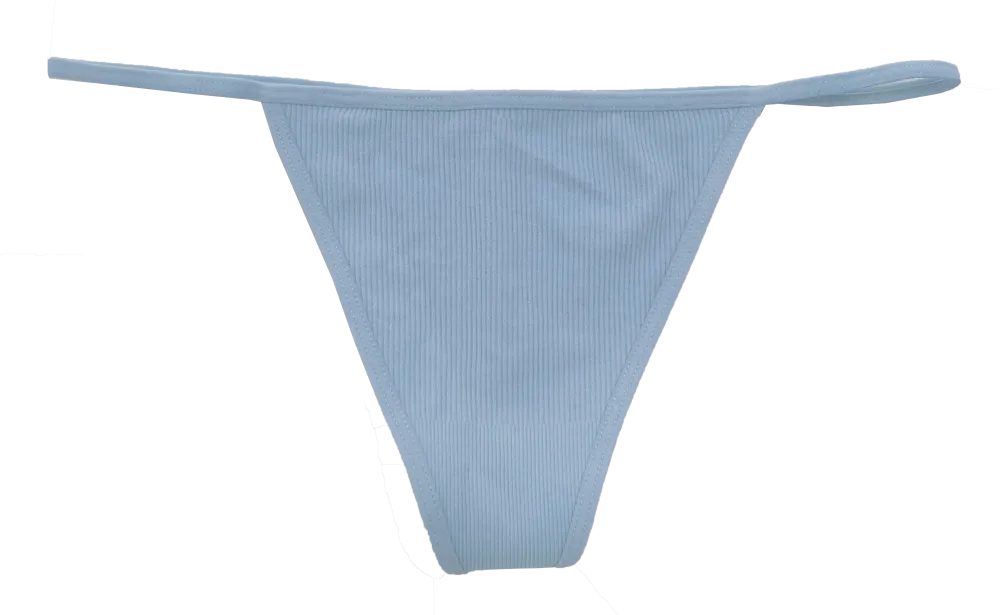 Seamless Ribbed Strappy Thong Panty