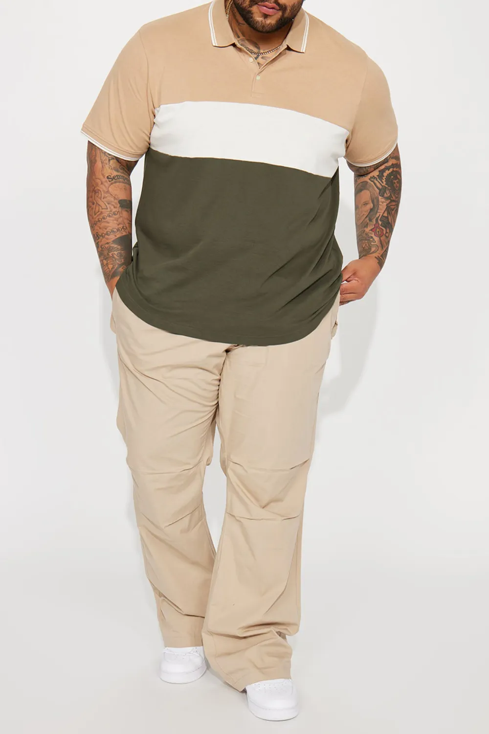 Color Block Short Sleeve Polo - Multi Color
