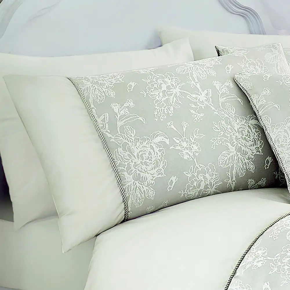 Modern Bedroom Woven Floral Cotton Duvet Cover Set