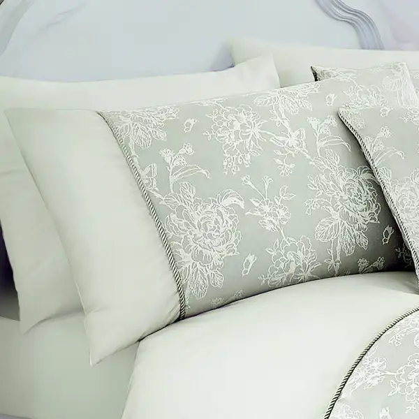 Modern Bedroom Woven Floral Cotton Duvet Cover Set
