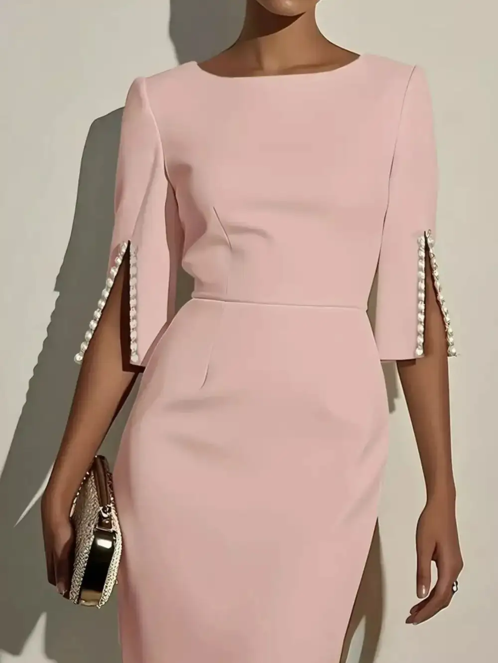 Side Slit Midi Dress
