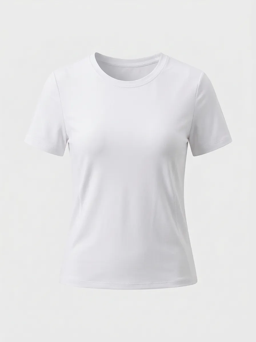 Women's Structured Side-Panel Crewneck T-Shirt