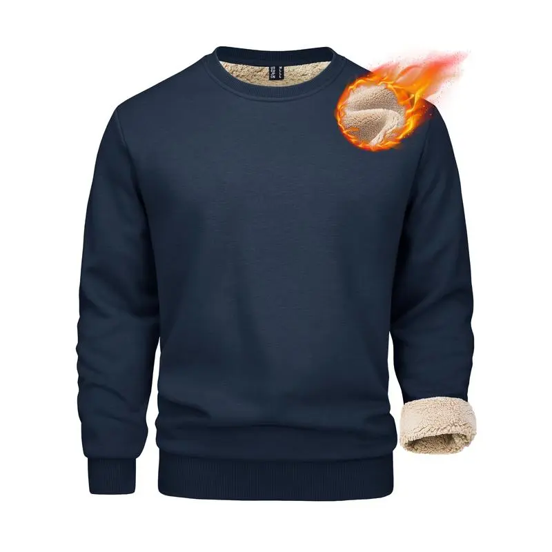 🧥 Men’s Sherpa Lined Sweatshirt – Cozy Warmth, Everyday Style