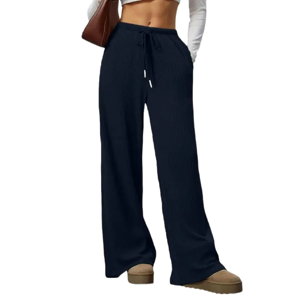 High Waist Comfortable Wide Leg Casual Jogging Pants,Ideal for Everyday Wear
