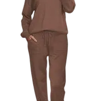 Women'S Long Sleeve Knit Loungewear