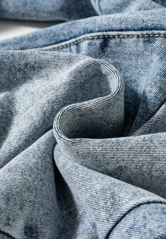 Washed Wide Leg Pocket Denim Jeans
