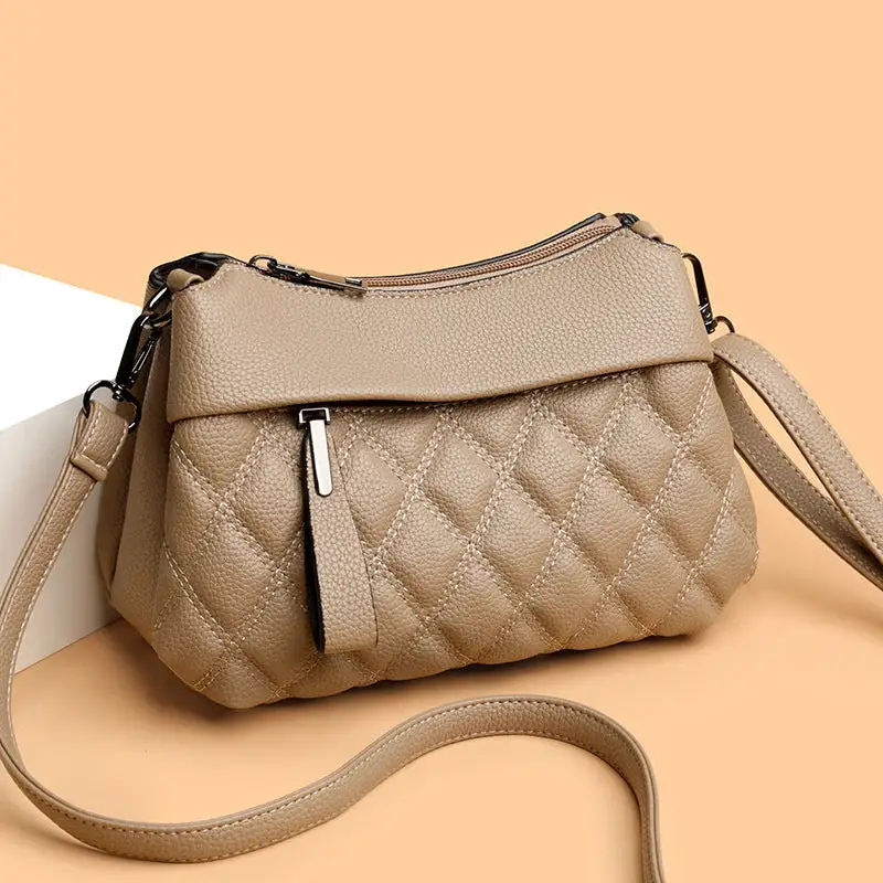 Compact Flap Square Crossbody Bag