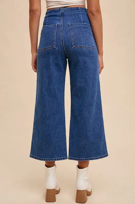 Wear Button Fly High Waist Denim Jeans