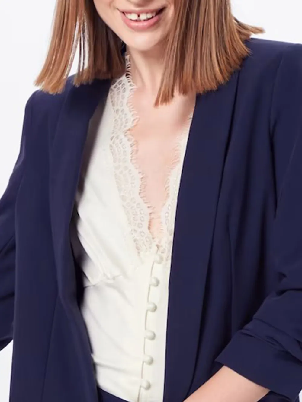 Red Plain Colored Soft Feel Blazer